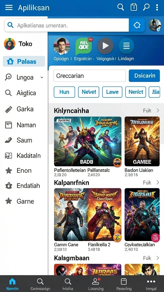 Tampilan antarmuka yang intuitif dan mudah dinavigasi.