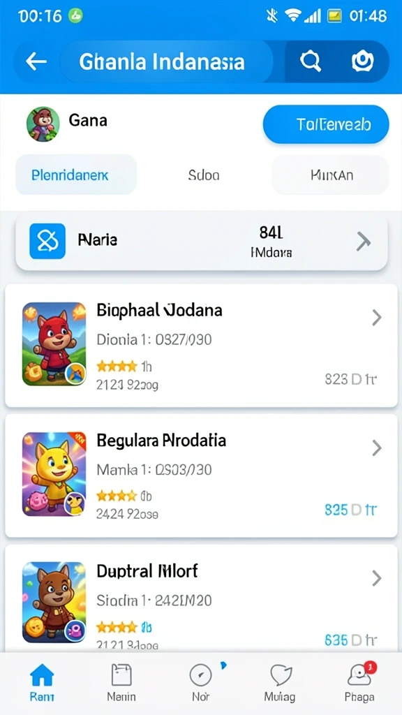 Tampilan antarmuka yang menarik dan user-friendly.