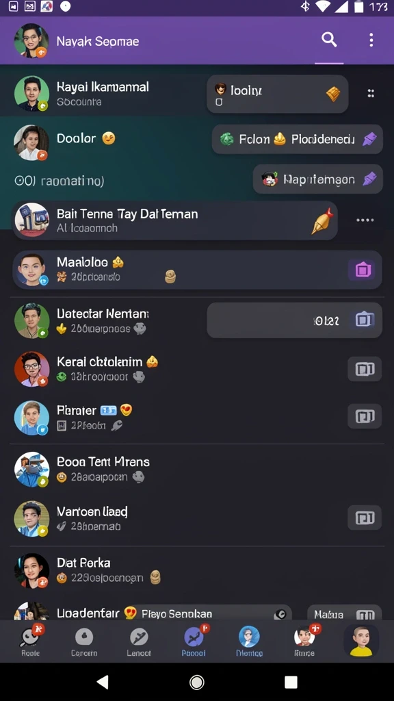 Screenshot turnamen yang menunjukkan leaderboard dalam permainan.