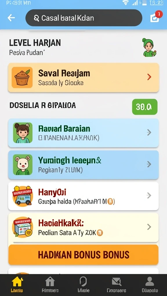 Statistik permainan yang informatif dan detail.