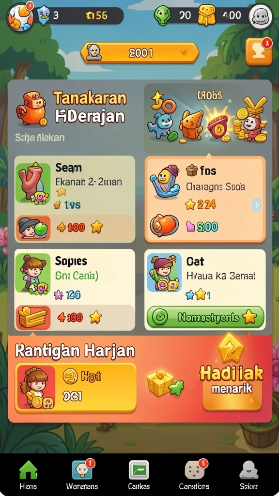 Tangkapan layar menampilkan karakter utama dalam aksi.