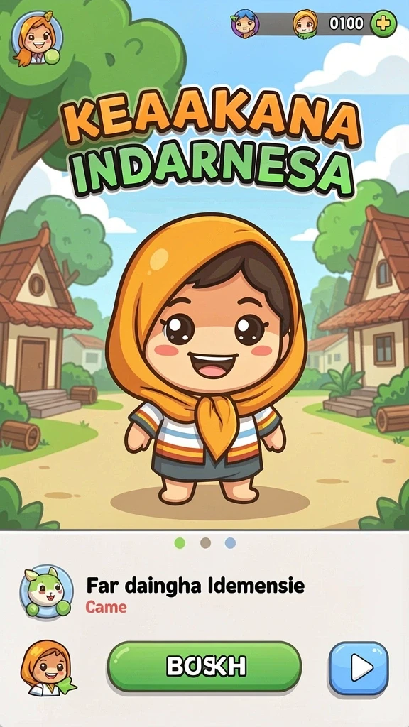 Tampilan menu yang mudah dinavigasi.
