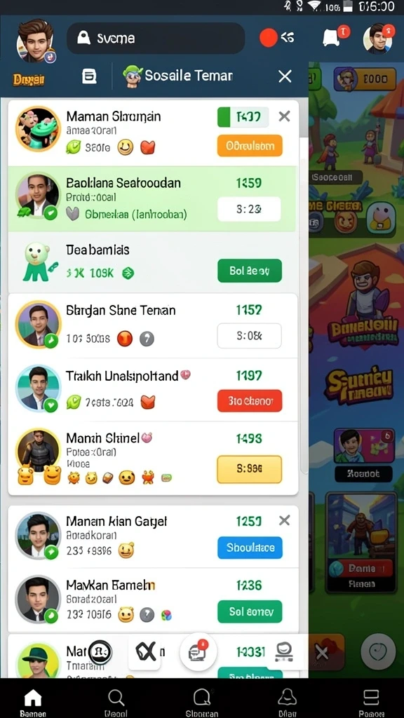 Karakter unik yang menarik perhatian.