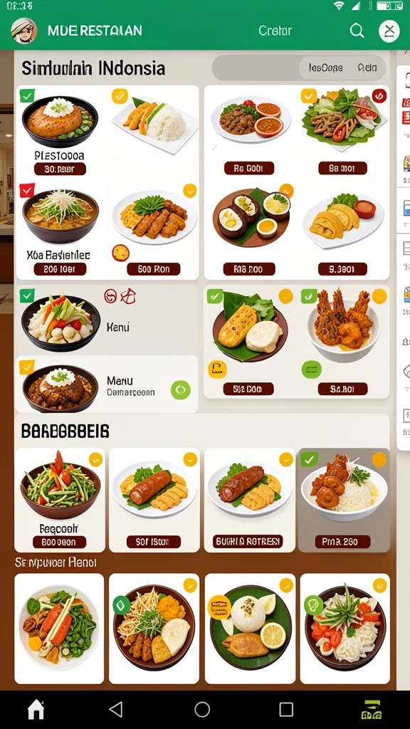 Tangkapan layar antarmuka pengguna yang menarik.