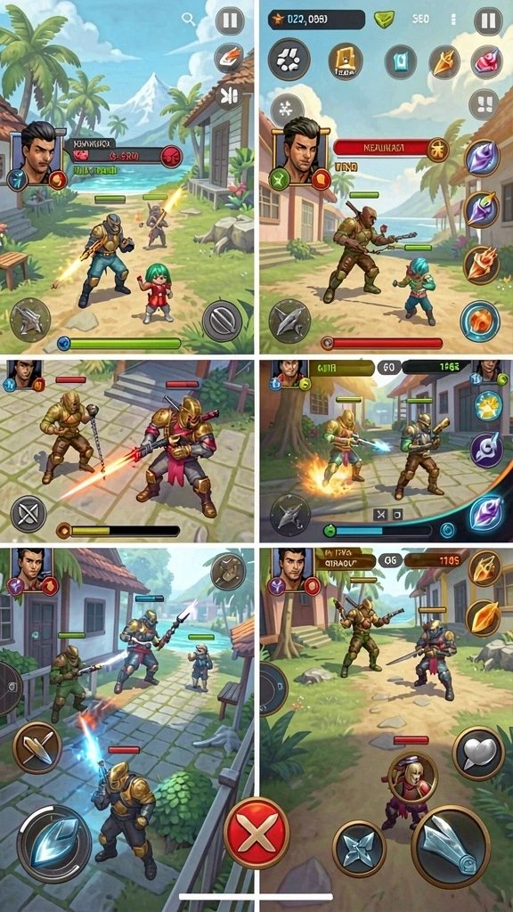 Screenshot menunjukkan petualangan seru karakter utama.