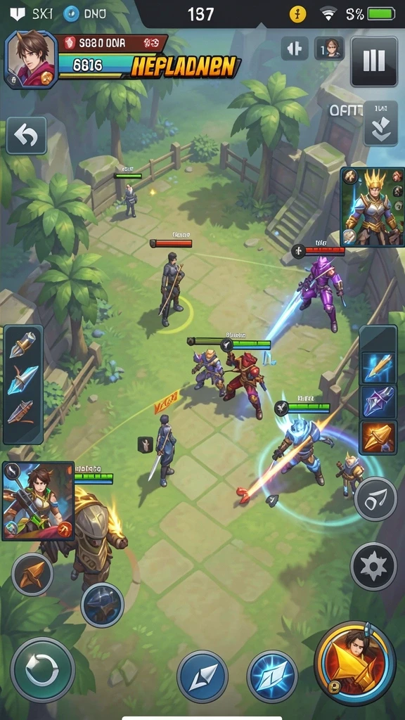 Screenshot menunjukkan variasi permainan yang ditawarkan.
