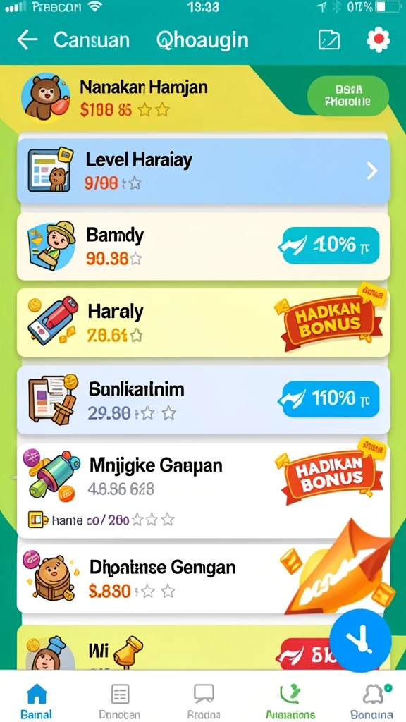 Berbagai jenis permainan slot yang menarik.