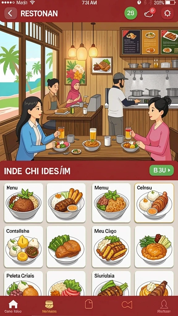 Tampilan antarmuka yang menarik dan mudah digunakan.