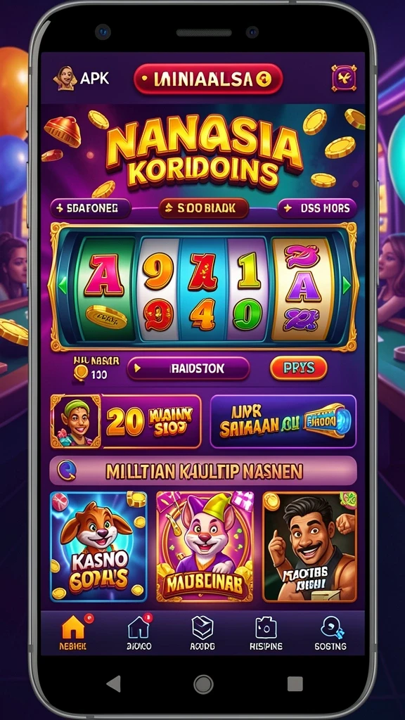 Tampilan awal permainan yang penuh warna.