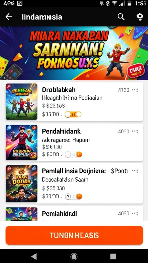 Tampilan antarmuka yang menarik dan mudah digunakan.